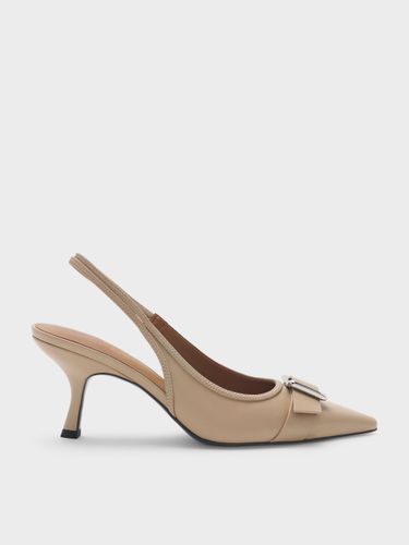 Escarpins slingback Anita à bouts pointus et boucles - Charles & Keith - Modalova