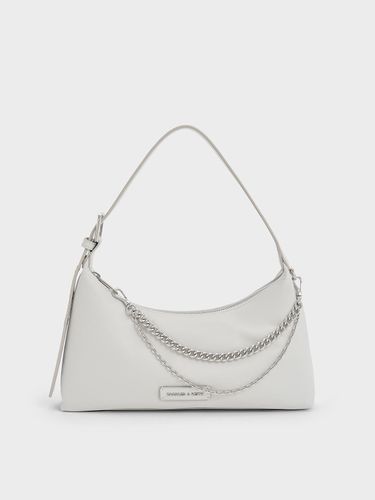 Charles & Keith - Sac porté épaule trapèze en nylon à maillons de chaîne - Charles & Keith - Modalova