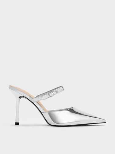 Charles & Keith - Mules métallisées à talon aiguille - Charles & Keith - Modalova