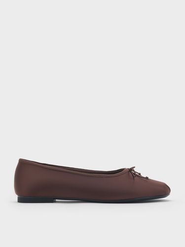 Charles & Keith - Ballerines en satin à nœud - Charles & Keith - Modalova