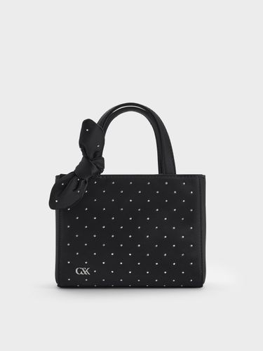 Charles & Keith - Mini sac en satin clouté orné d'un nœud - Charles & Keith - Modalova