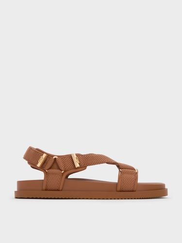 Charles & Keith - Sandales sportives croisées en cuir et tissu Granta - Charles & Keith - Modalova