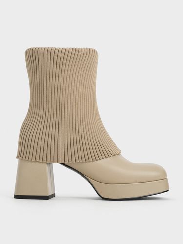 Charles & Keith - Bottines en maille Evie - Charles & Keith - Modalova