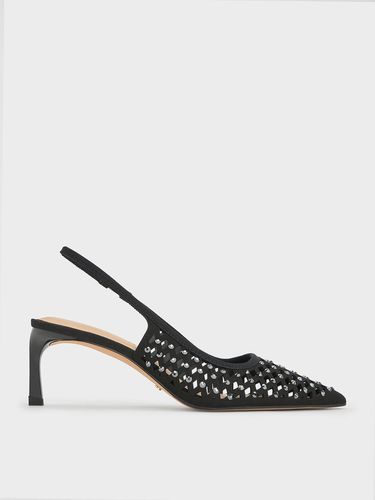 Charles & Keith - Escarpins cloutés à talon de chaton et découpe - Charles & Keith - Modalova