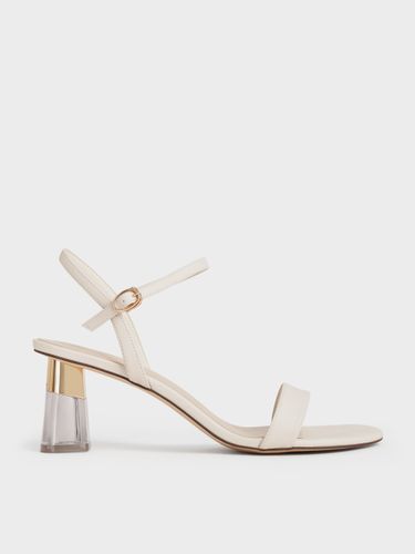 CHARLES & KEITH - Sandales à talon trapèze transparent - Charles & Keith - Modalova