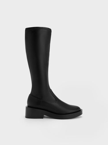 Charles & Keith - Bottes hauteur de genou à fermeture latérale - Charles & Keith - Modalova