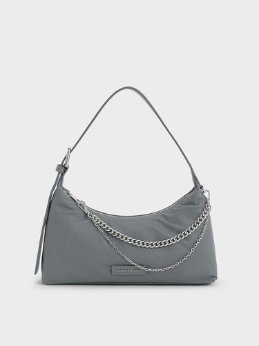 Charles & Keith - Sac porté épaule trapèze en nylon à maillons de chaîne - Charles & Keith - Modalova