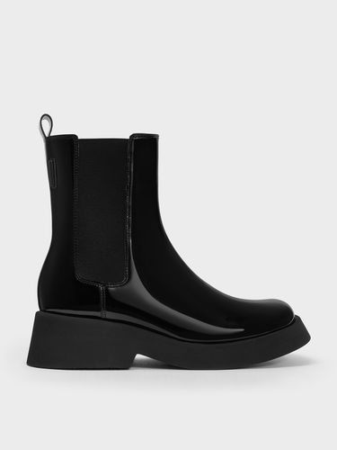 Charles & Keith - Bottes Chelsea vernies Giselle - Charles & Keith - Modalova