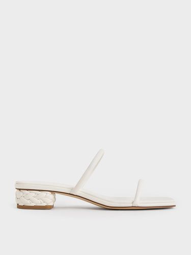 Charles & Keith - Mules à double lanière et talon tressé - Charles & Keith - Modalova