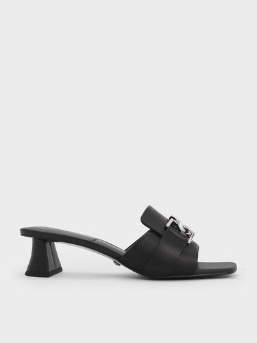 Charles & Keith - Mules en cuir à talon carré Gabine - Charles & Keith - Modalova