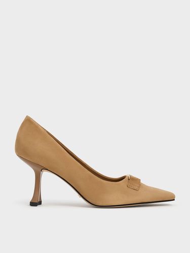 Charles & Keith - Escarpins en daim à talon sculpté - Charles & Keith - Modalova