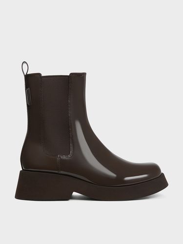 Charles & Keith - Bottes Chelsea vernies Giselle - Charles & Keith - Modalova