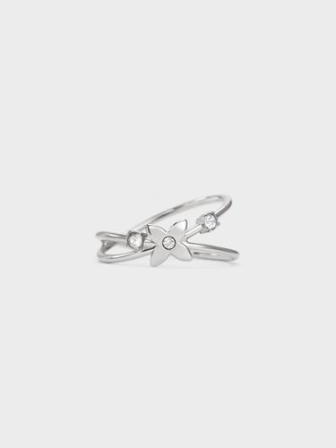 Charles & Keith - Bague croisée en cristal à motif floral Felicity - Charles & Keith - Modalova