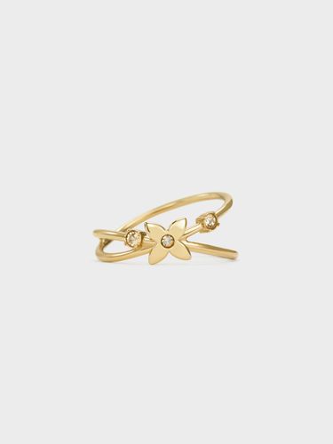 Charles & Keith - Bague croisée en cristal à motif floral Felicity - Charles & Keith - Modalova