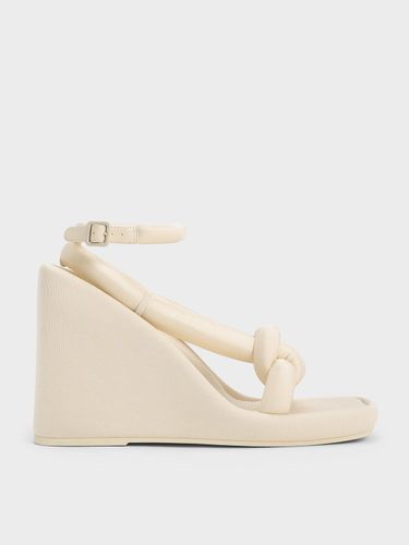 Charles & Keith - Sandales à talon compensée et lanière nouée Toni - Charles & Keith - Modalova