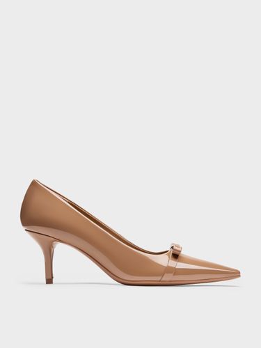 Charles & Keith - Escarpins en cuir verni à bout pointu et talon aiguille - Charles & Keith - Modalova