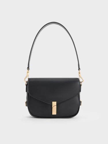 Charles & Keith - Sacoche de selle Aurelia à accents métalliques - Charles & Keith - Modalova