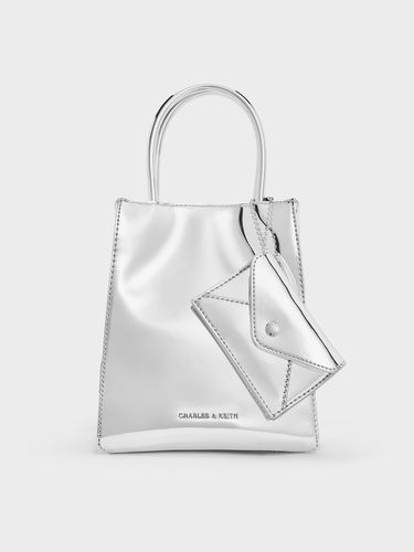 Charles & Keith - Sac cabas allongé métallisé Matina - Charles & Keith - Modalova