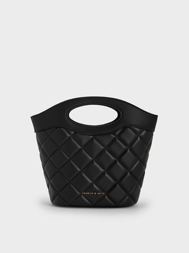 Charles & Keith - Sac seau matelassé à poignée incurvée en maillons de chaîne - Charles & Keith - Modalova