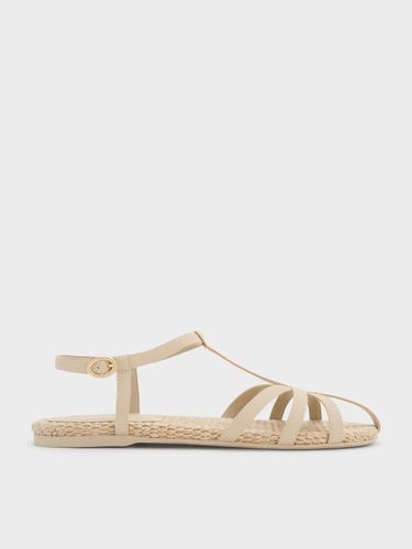Charles & Keith - Sandales salomée en raphia à lanières - Charles & Keith - Modalova