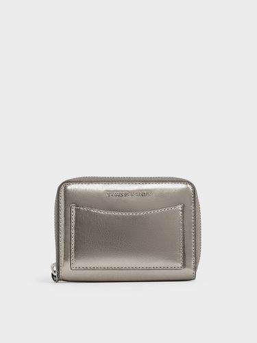 Charles & Keith - Porte-monnaie métallisé à fermeture éclair Xylia - Charles & Keith - Modalova