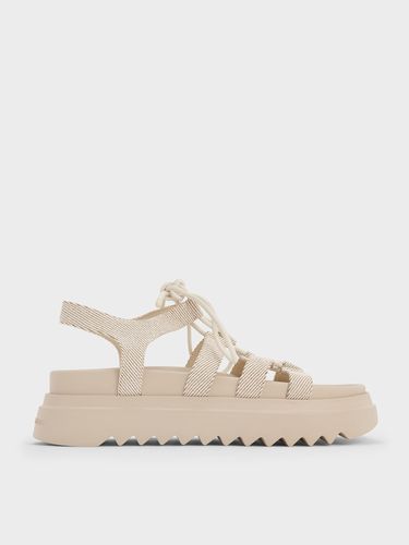 Charles & Keith - Spartiates compensées à lacets - Charles & Keith - Modalova