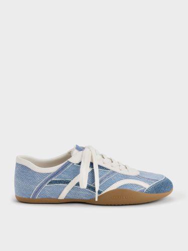 Baskets en denim et cuir - Charles & Keith - Modalova