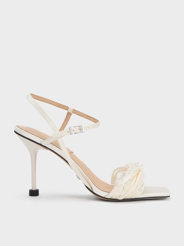 Charles & Keith - Sandales asymétriques en satin à perles - Charles & Keith - Modalova