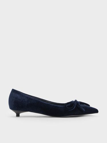 Charles & Keith - Chaussures en velours à nœud et à bout pointu - Charles & Keith - Modalova