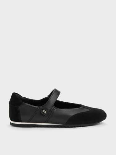 Sneakers Mary Jane Jace en Cuir et Suède - Charles & Keith - Modalova