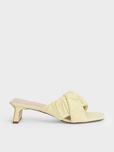 Charles & Keith - Mules asymétriques froncées en lin - Charles & Keith - Modalova