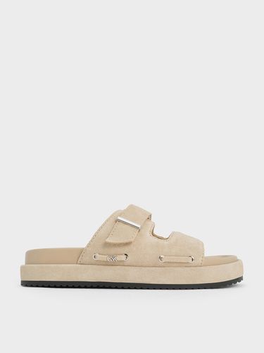 Charles & Keith - Claquettes en daim Kori - Charles & Keith - Modalova