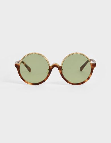 Charles & Keith - Lunettes de soleil à demi monture en et ornements - Charles & Keith - Modalova