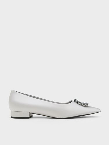 Charles & Keith - Ballerines en polyester recyclé ornées de perles - Charles & Keith - Modalova