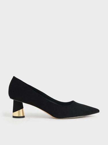 Charles & Keith - Escarpins texturé à talon métallique sculpté - Charles & Keith - Modalova