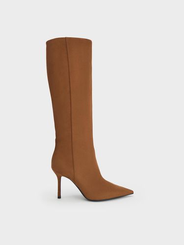 Charles & Keith - Bottes hautes texturées à bout pointu et talon aiguille - Charles & Keith - Modalova