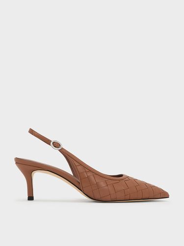Charles & Keith - Escarpins tissés à bout pointu et bride arrière - Charles & Keith - Modalova
