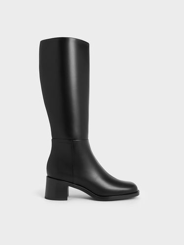 Charles & Keith - Bottes hautes et talon carré Louise - Charles & Keith - Modalova