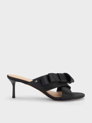 Mules à talons et nœud plissé - Charles & Keith - Modalova