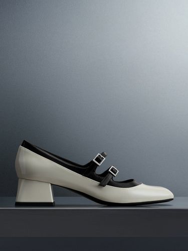 Charles & Keith - Mary Jane à carreaux et double boucle - Charles & Keith - Modalova