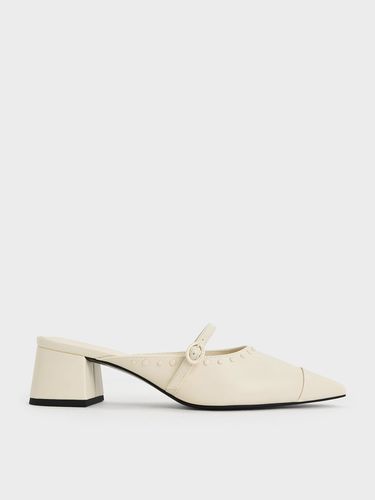 Charles & Keith - Mules cloutées à bout pointu et talon carré - Charles & Keith - Modalova