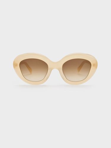 Charles & Keith - Lunettes de soleil œil de chat en acétate recyclé - Charles & Keith - Modalova