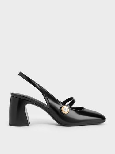 Charles & Keith - Escarpins Mary Jane ornés de perles - Charles & Keith - Modalova