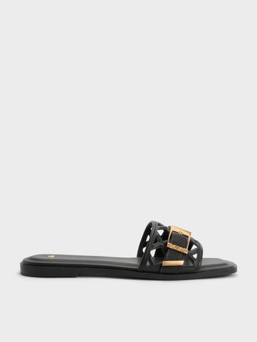 Sandales plates Whitney en cuir - Charles & Keith - Modalova