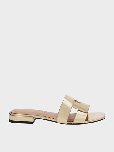 Charles & Keith - Claquettes métallisées en cuir Joan - Charles & Keith - Modalova