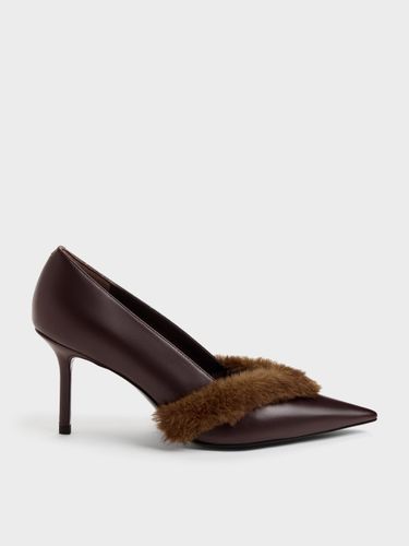 Escarpins Bout Pointu Bordés de Fourrure Emila - Charles & Keith - Modalova