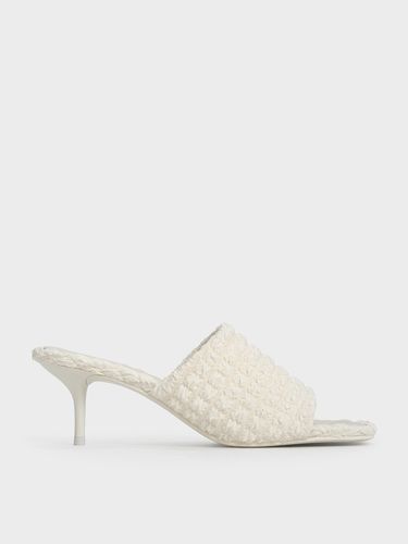 Charles & Keith - Mules texturées à talon de chaton Loren - Charles & Keith - Modalova