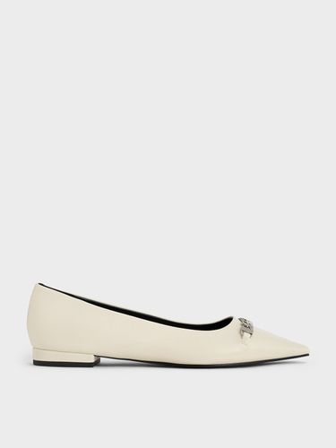 Charles & Keith - Ballerines à bout pointu et chaîne - Charles & Keith - Modalova
