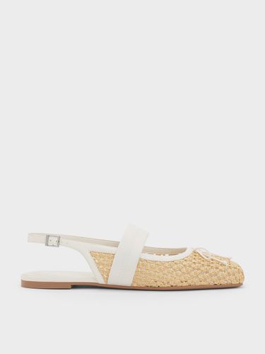 Charles & Keith - Ballerines tissées à bride arrière et nœud Myrics - Charles & Keith - Modalova