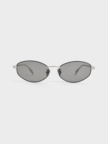Charles & Keith - Lunettes de soleil ovales avec accents de cristal - Charles & Keith - Modalova